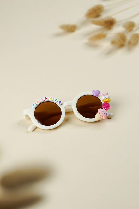 Cream Kids Personalised Sunglasses