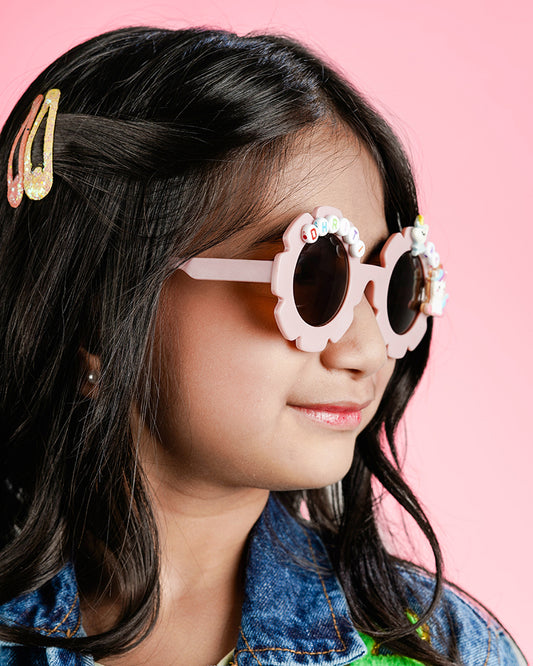 Kids Personalised Flower Sunglasses