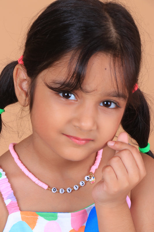 Kids Personalised Fimo Necklace & Bracelet Combo