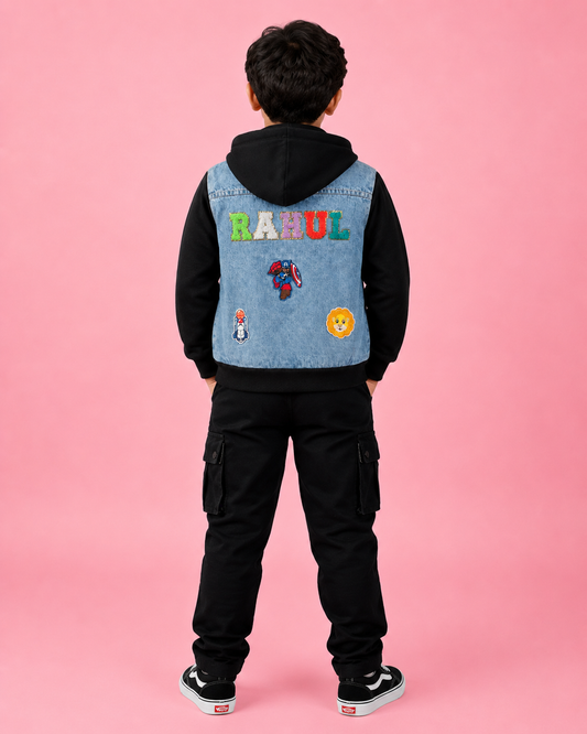 Personalised Hooded Jacket With Rakhi