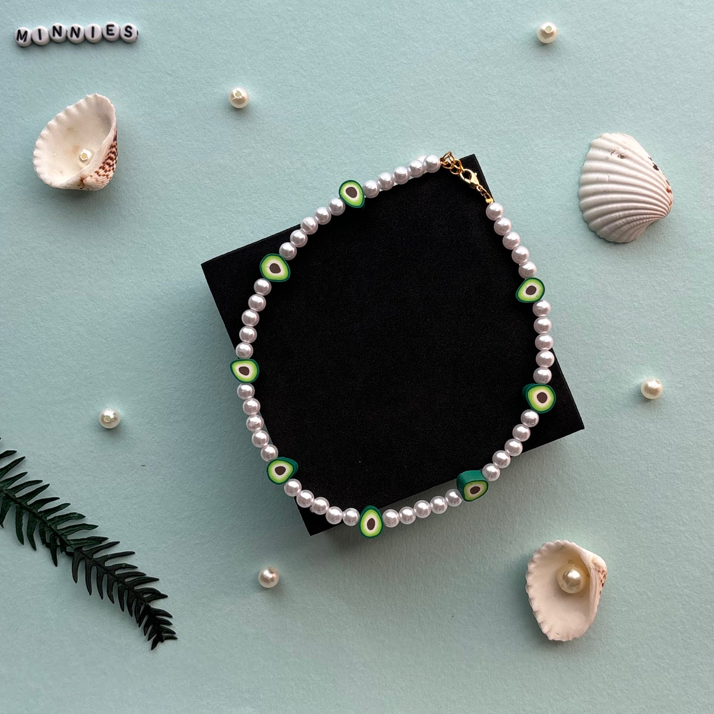 Kids Avocado Necklace & Bracelet Combo