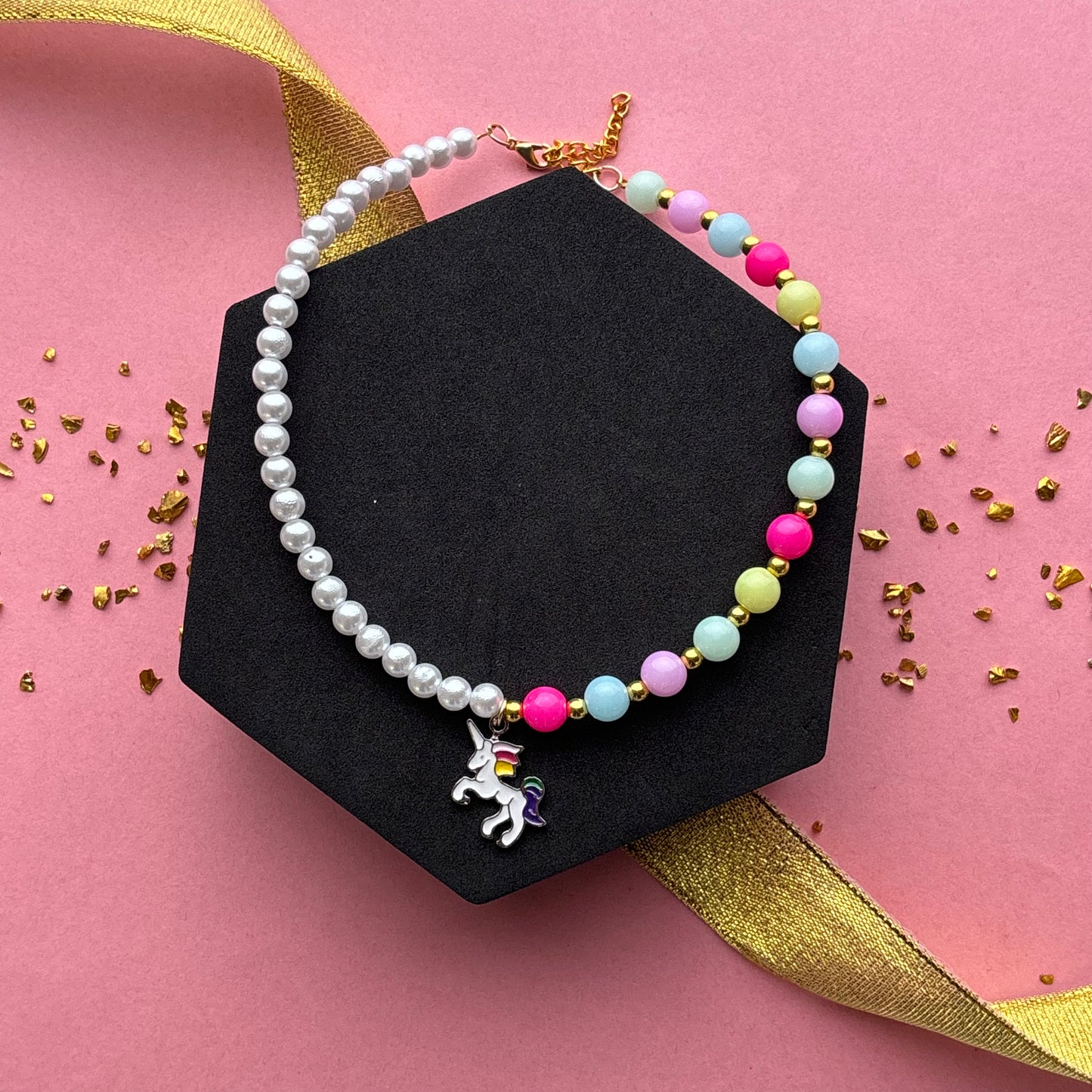 Kids Multicolour Necklace & Bracelet Combo
