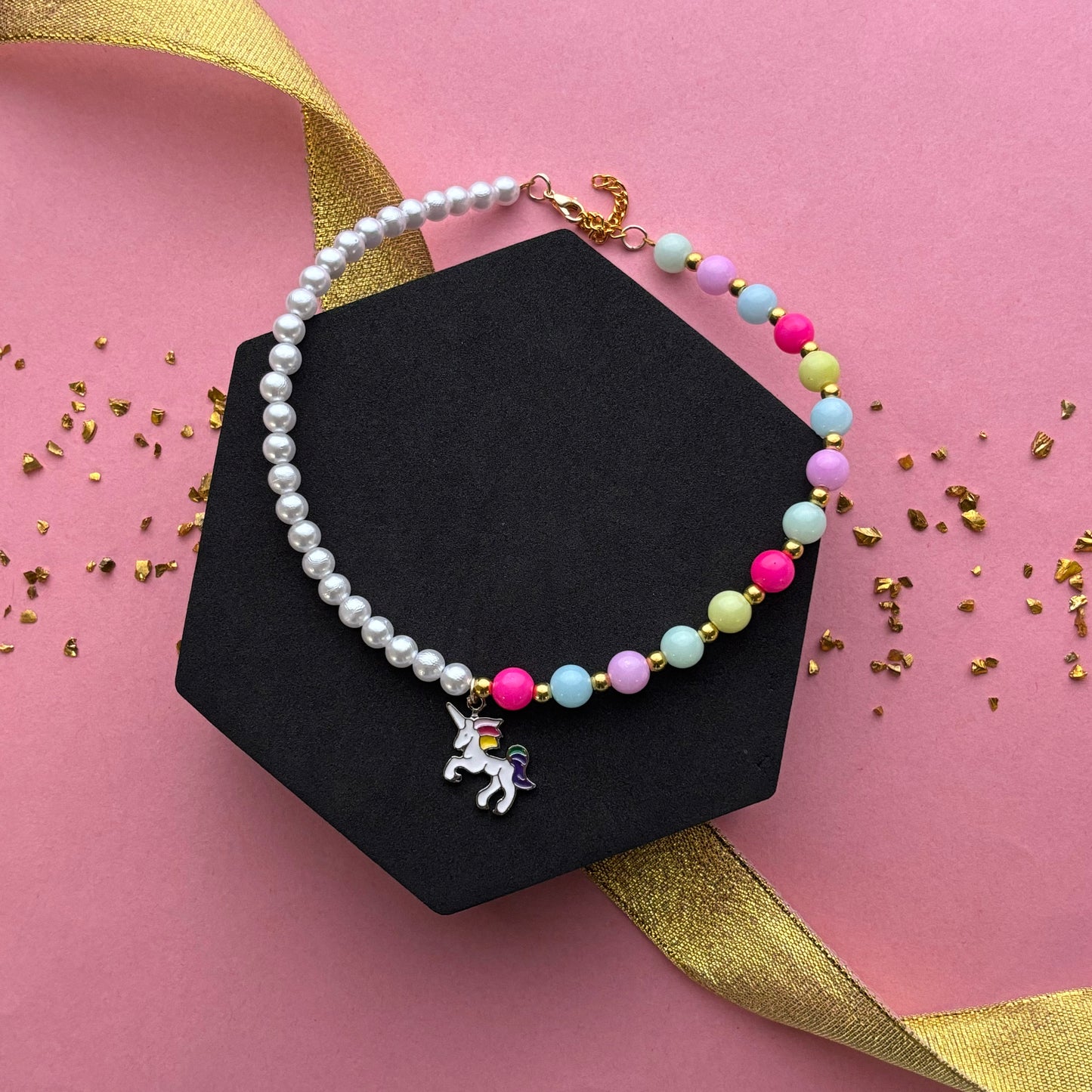 Kids Unicorn Charm Necklace Return Gift