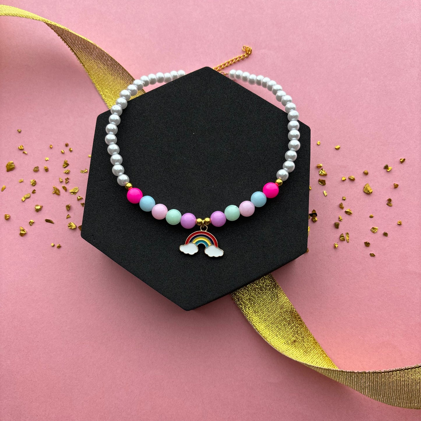 Kids Rainbow Charm Necklace