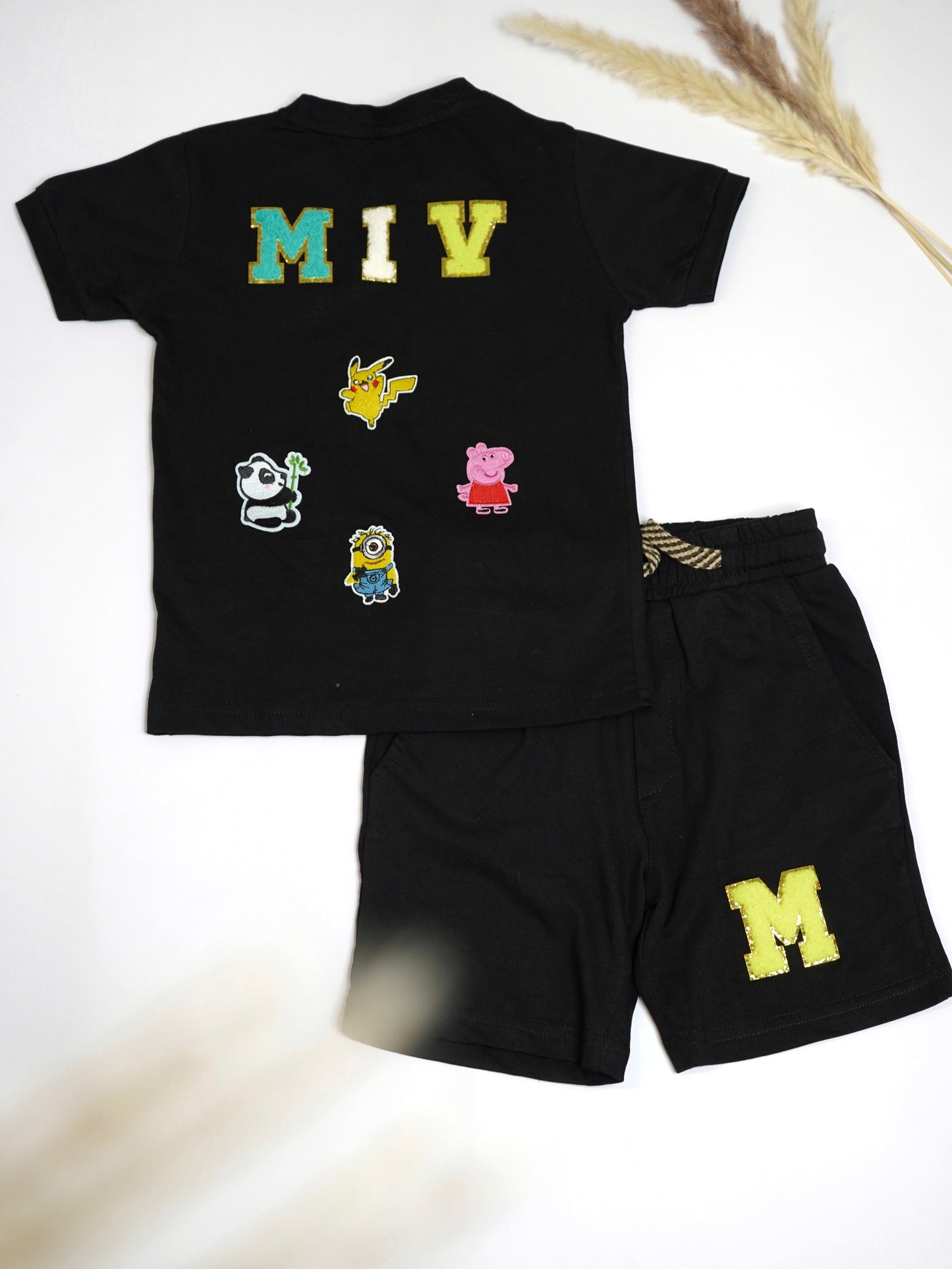 Black - Personalised Co-ord Set