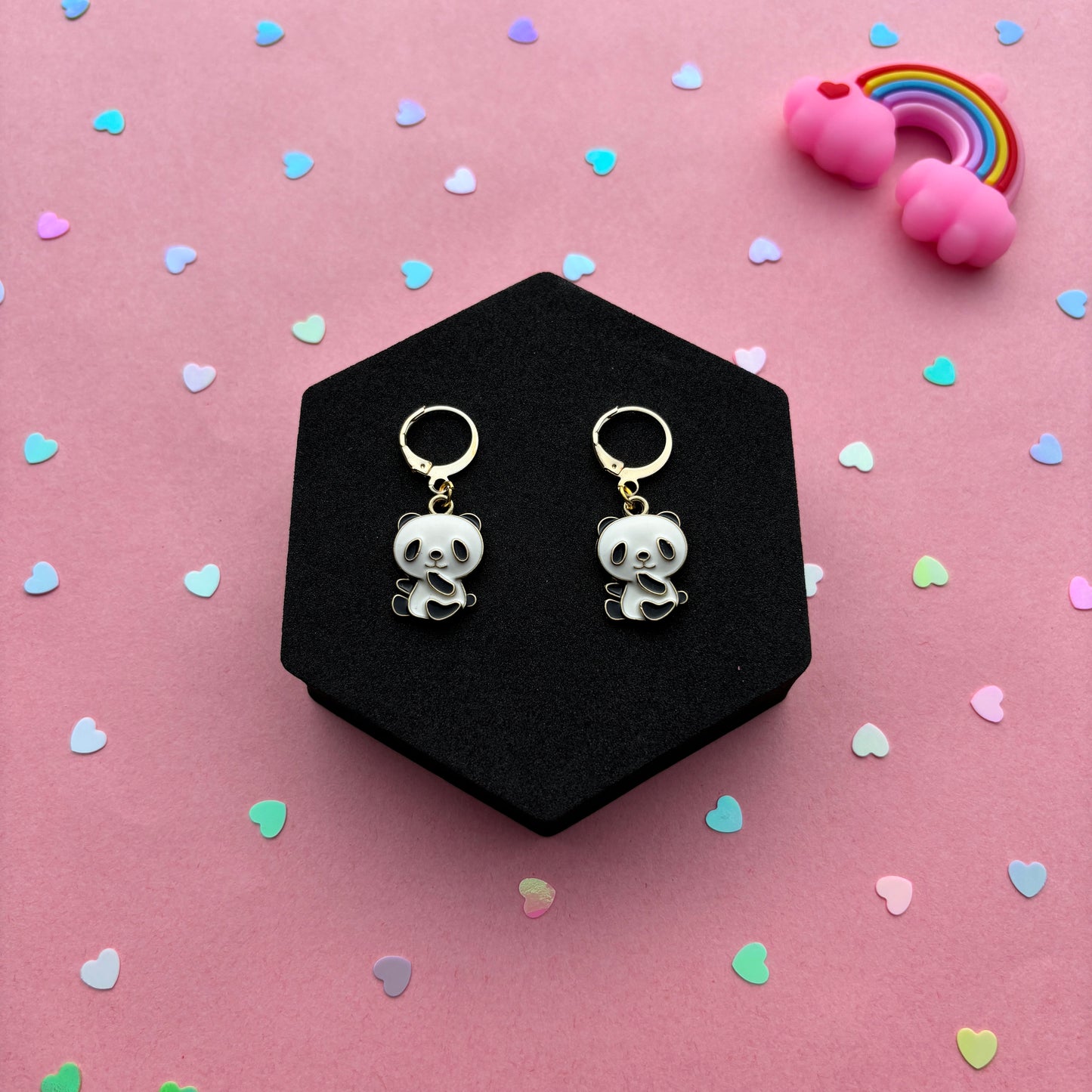 Panda Earrings