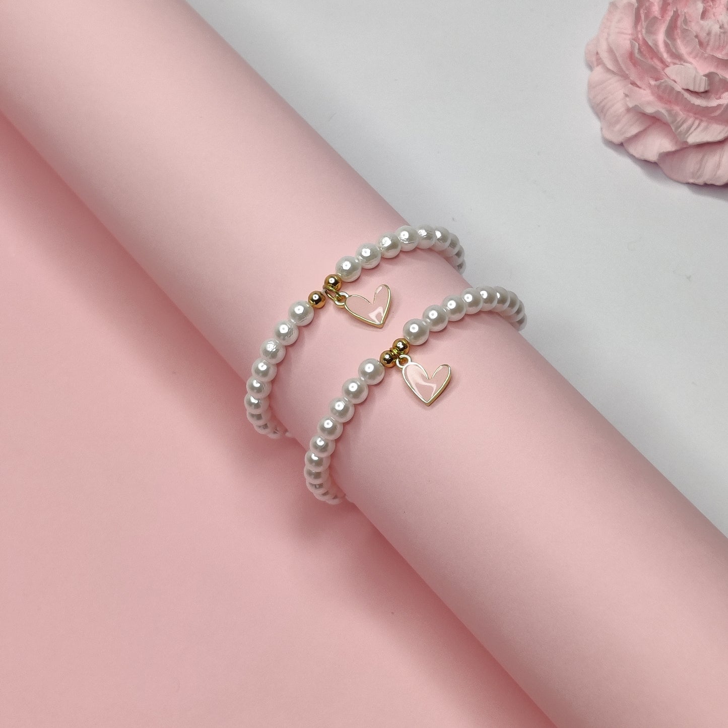 Mom & Daughter Matching Heart Bracelet Combo