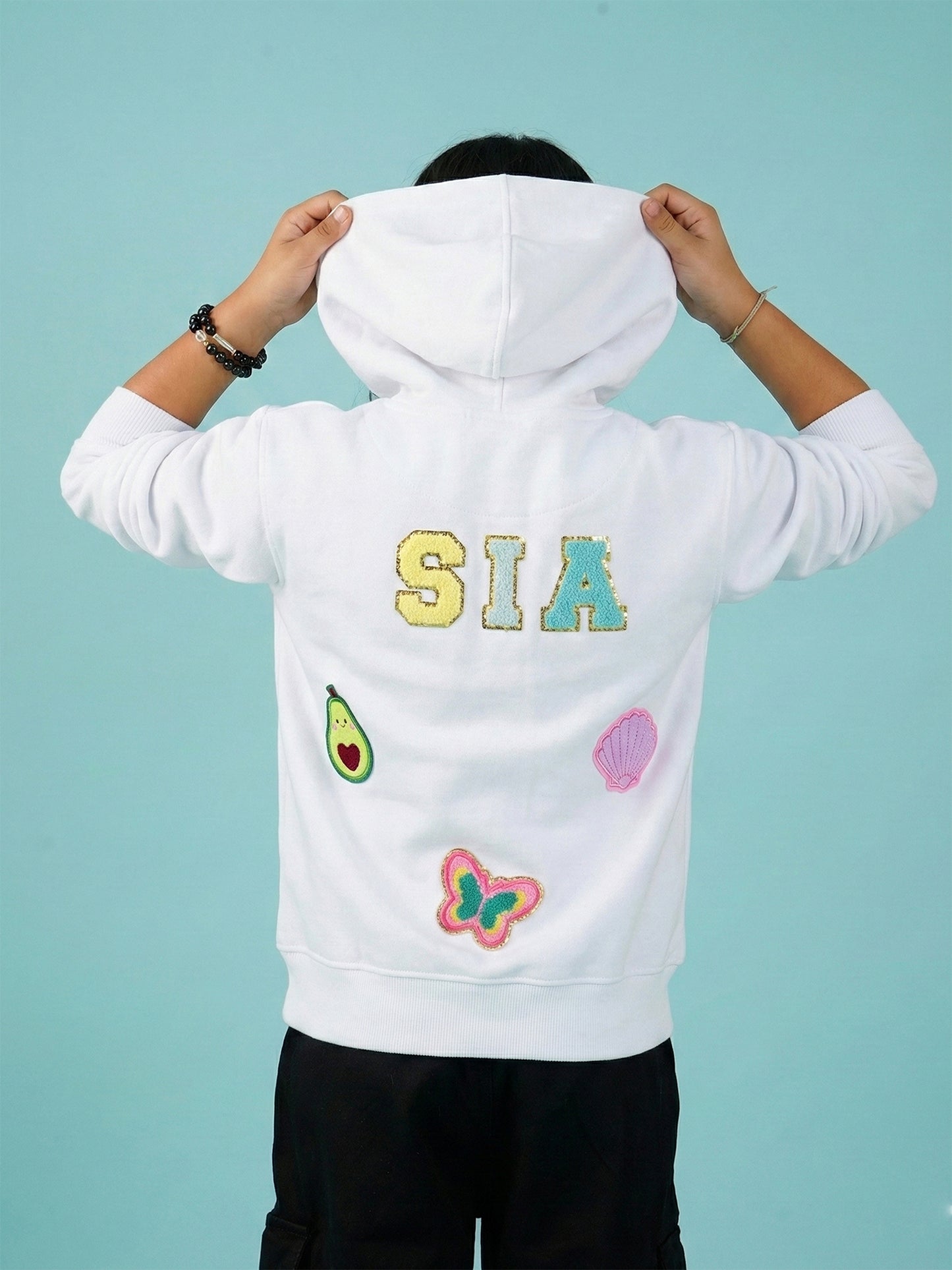Kids Personalised Zipper Hoodie