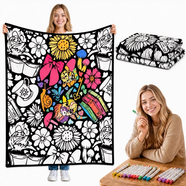 DIY Colouring Blanket