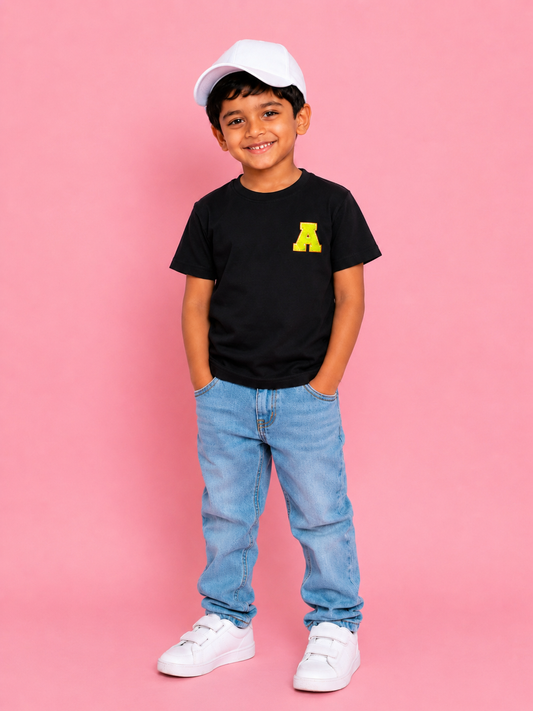 Initial Black T-shirt
