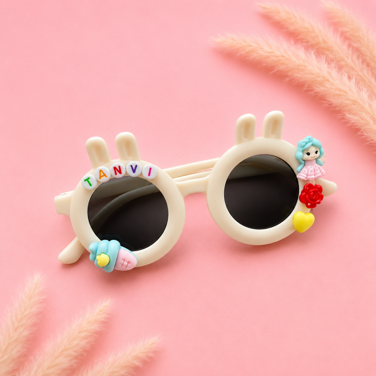 Cream Bunny Personalised Sunglasses