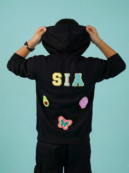 Kids Personalised Zipper Hoodie