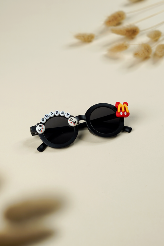Black Personalised Sunglasses