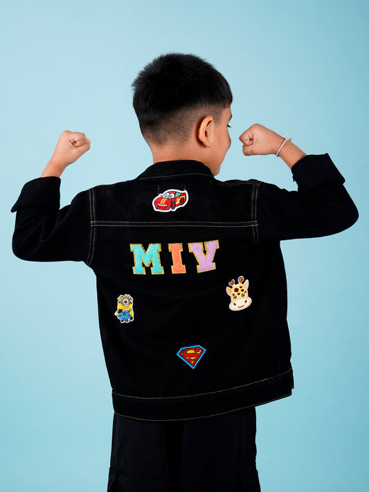 Black Personalised Jacket