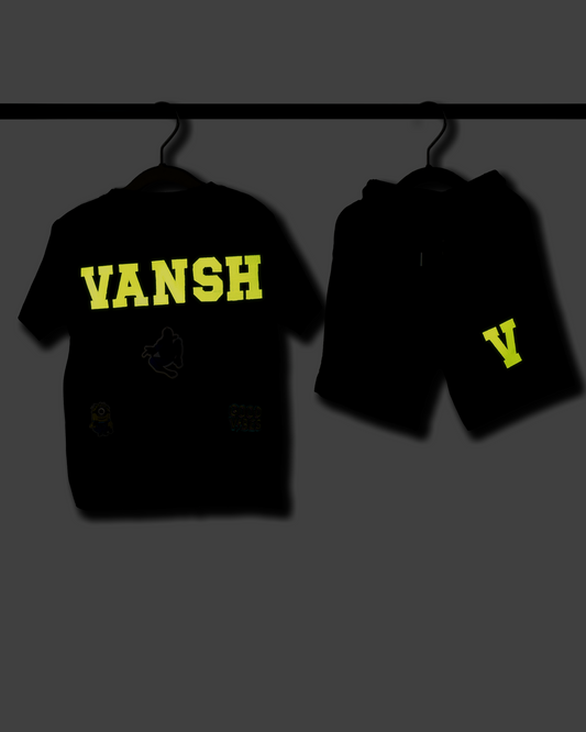 Glow in Dark Customised Co-ord Set