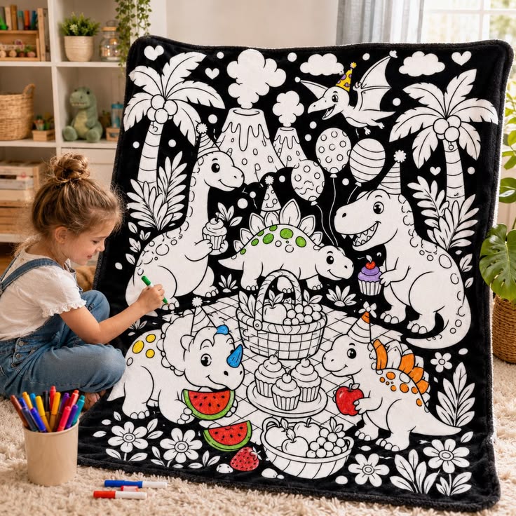 DIY Colouring Blanket