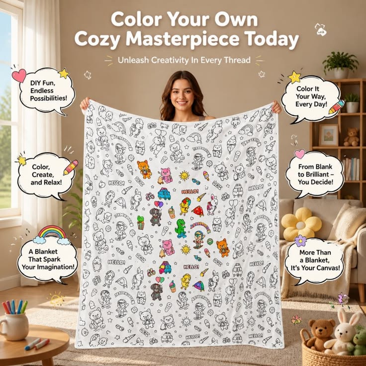 DIY Colouring Blanket
