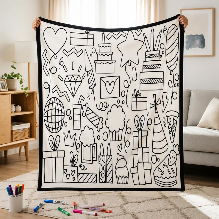 DIY Colouring Blanket