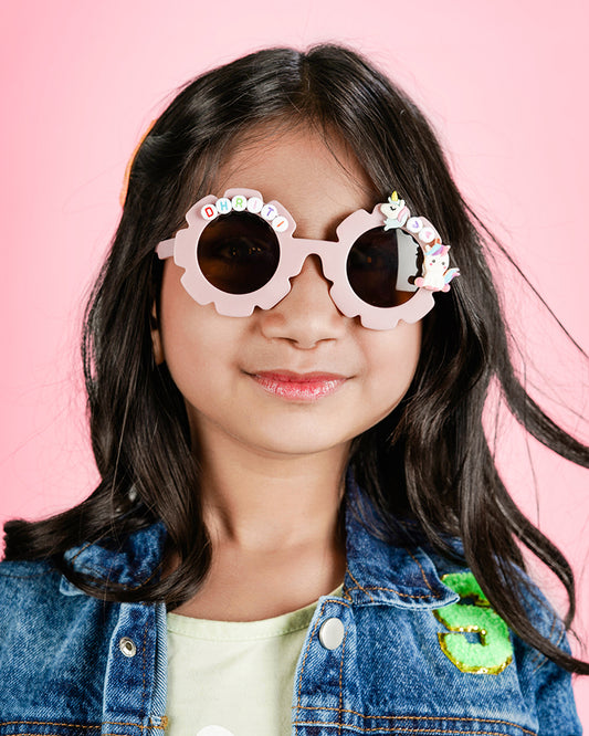 Kids Personalised Flower Sunglasses