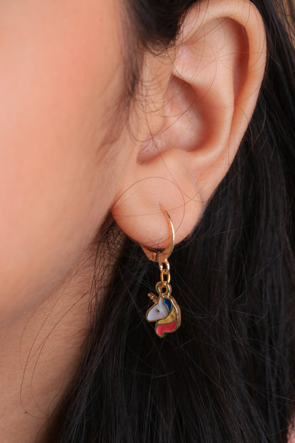Small Unicorn Earrings