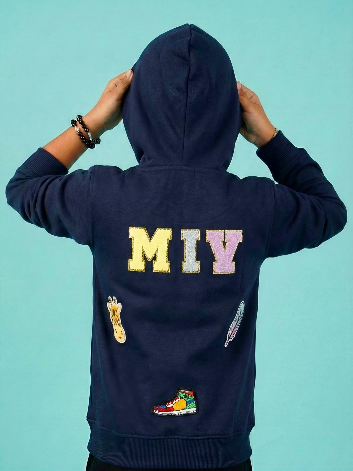 Kids Personalised Zipper Hoodie