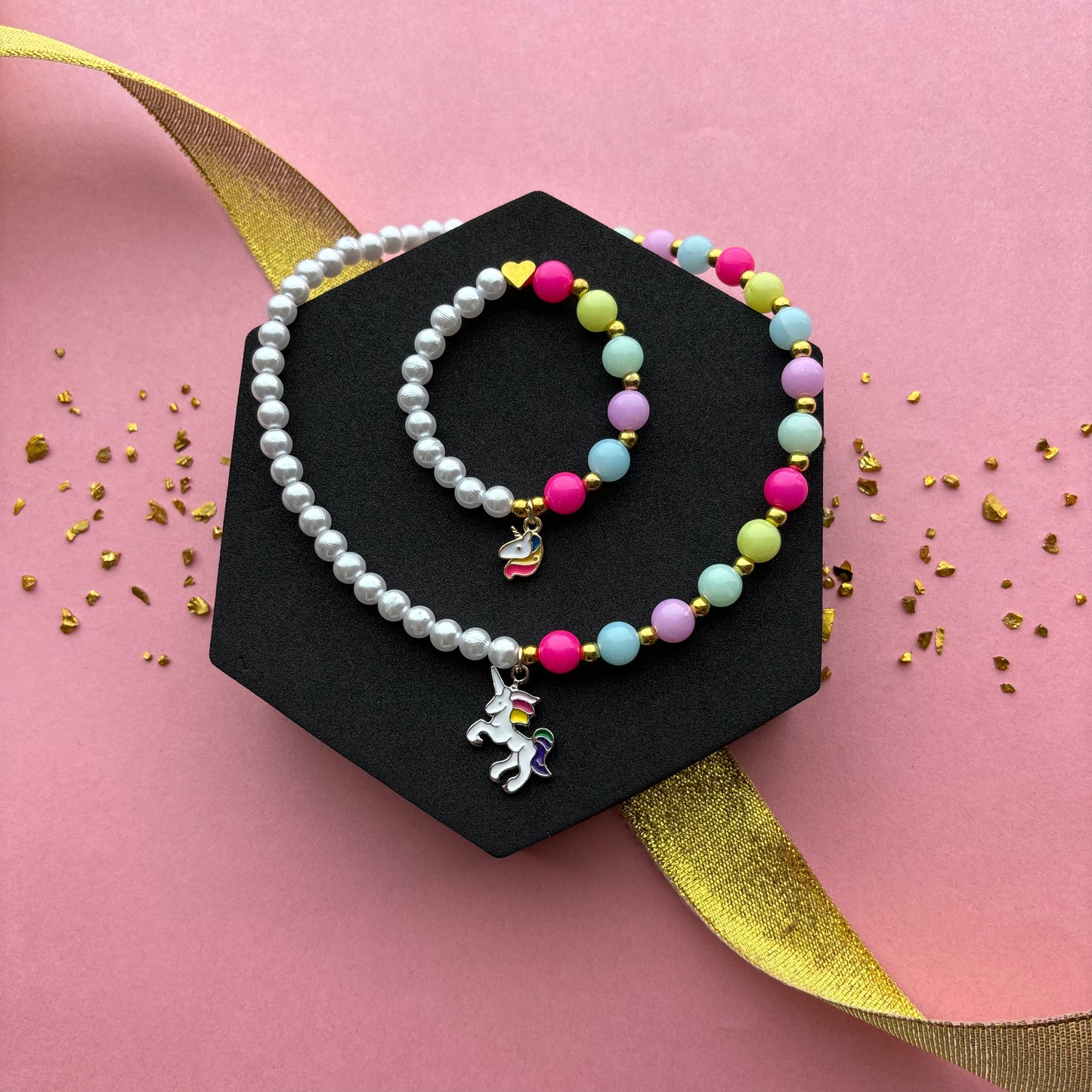 Kids Multicolour Necklace & Bracelet Combo Return Gift