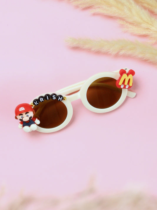 Cream Kids Personalised Sunglasses