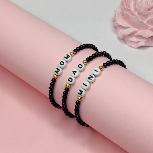 Personalised Family Matching Bracelet Combo