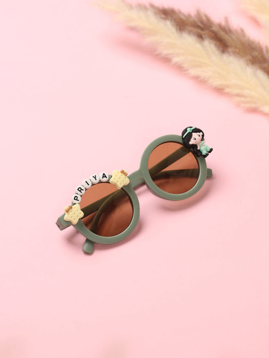 Sage Green Kids Personalised Sunglasses
