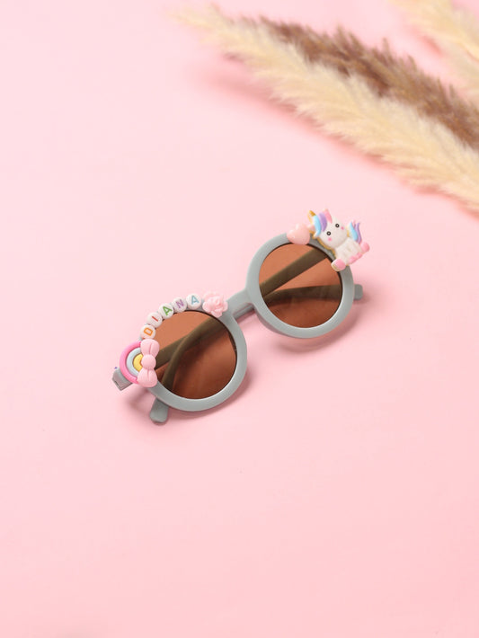 Pastel Blue Kids Personalised Sunglasses
