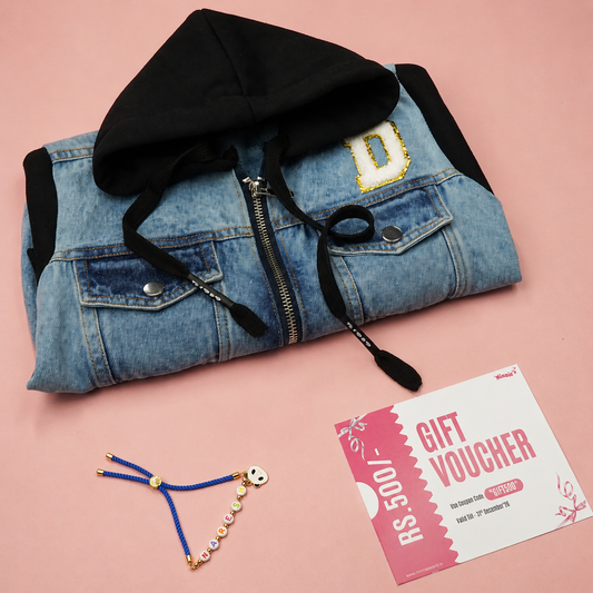 Personalised Hooded Jacket With Rakhi