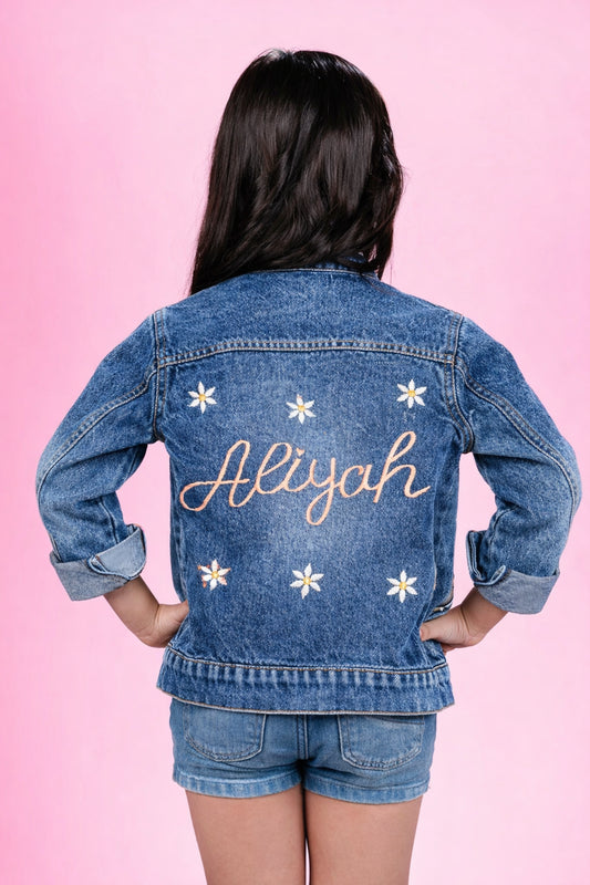 Kids Personalised Embroidery Name Jacket