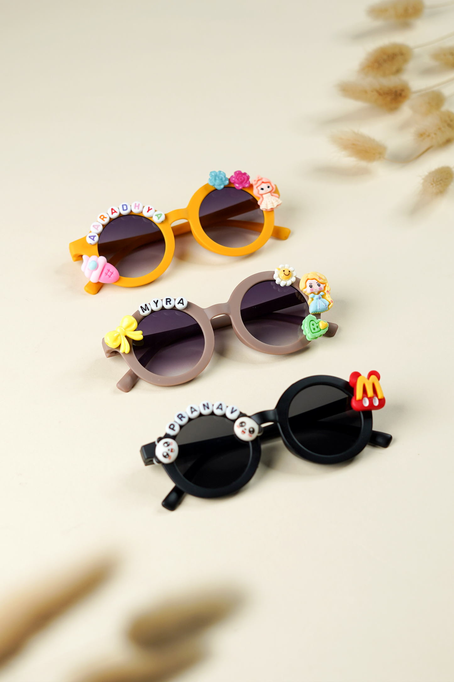 Black Personalised Sunglasses